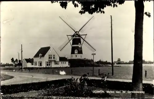 Ak Gerwen Nordbrabant, Molen aan de Gerwenseweg