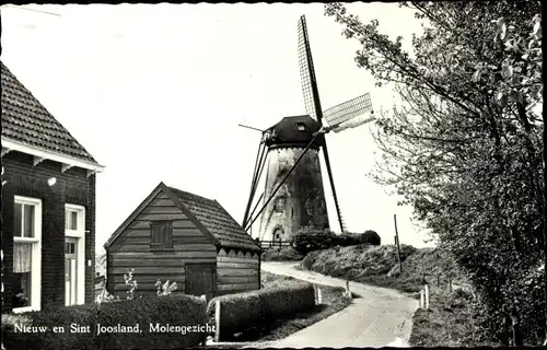 Ak Nieuw en Sint Joosland Walcheren Zeeland Niederlande, Molengezicht