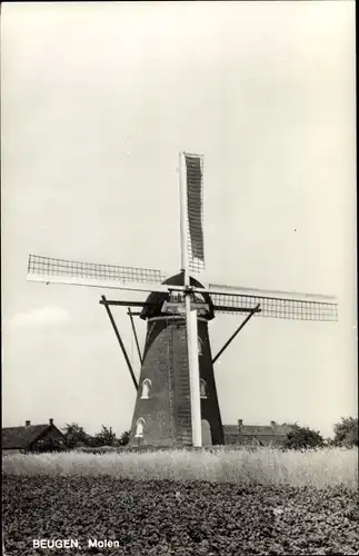 Ak Beugen Nordbrabant Niederlande, Molen