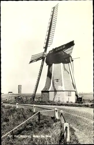 Ak Sint Philipsland Zeeland, Molen De Hoop