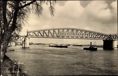 Ak Sliedrecht Südholland Niederlande, Spoorbrug