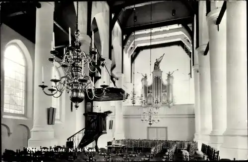 Ak Nieuport Nieuwpoort Molenlanden Südholland, Int. N. H. Kerk