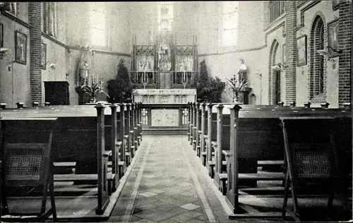 Ak Noordwijkerhout Noordwijk Südholland, Retraitehuis St. Clemens, Kapel