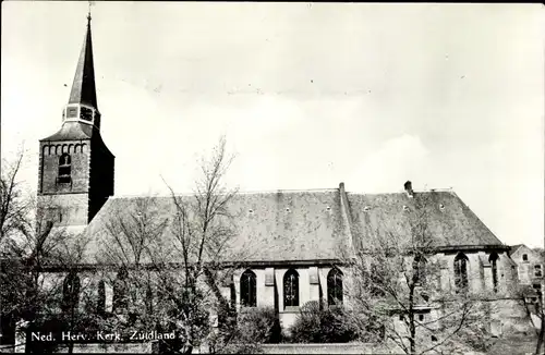 Ak Zuidland Südholland, Ned. Herv. Kerk