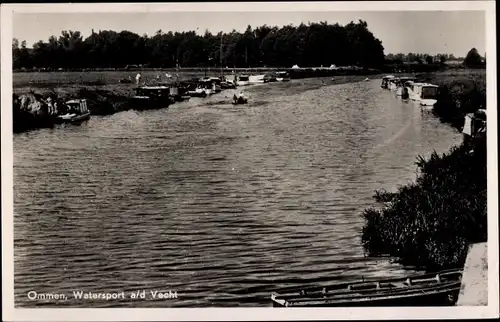 Ak Ommen Overijssel, Watersport a. d. Vecht