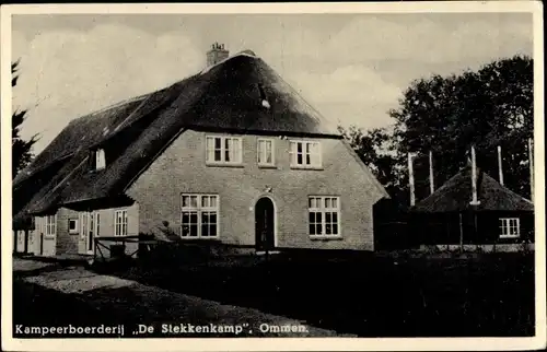 Ak Ommen Overijssel, Kampeerboerderij De Stekkenkamp