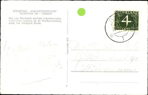 Ak Ommen Overijssel, Morgenster, Bungalow