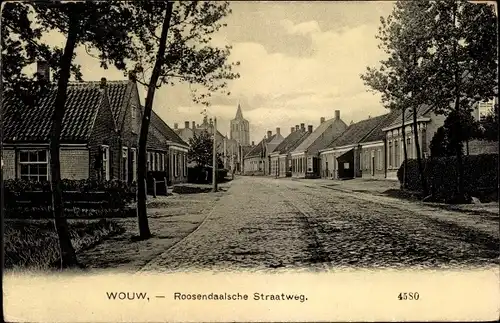 Ak Wouw Nordbrabant, Roosendaalsche Straatweg