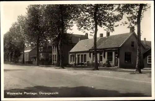 Ak Bergen op Zoom Nordbrabant Niederlande, Wouwsche Plantage, Dorpsgezicht