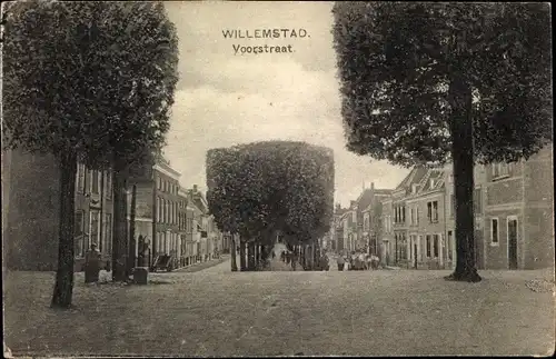 Ak Willemstad Nordbrabant Niederlande, Voorstraat