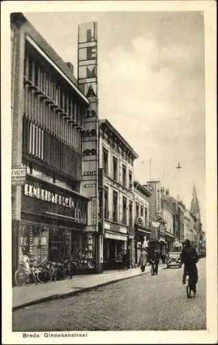 Ak Breda Nordbrabant Niederlande, Ginnekenstraat