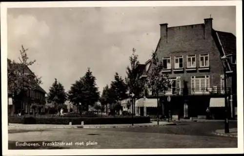 Ak Eindhoven Nordbrabant Niederlande, Franklinstraat met plein