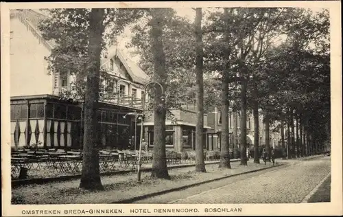 Ak Breda Nordbrabant Niederlande, Ginneken, Hotel Dennenoord, Boschlaan