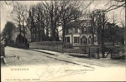 Ak Ginneken en Bavel Nordbrabant, Hotel Duivelsbrug en Villa Mariendal