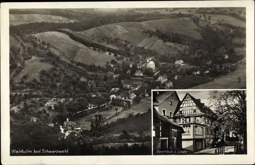 Ak Waldulm Kappelrodeck im Schwarzwald, Gasthaus zur Linde, Gesamtansicht