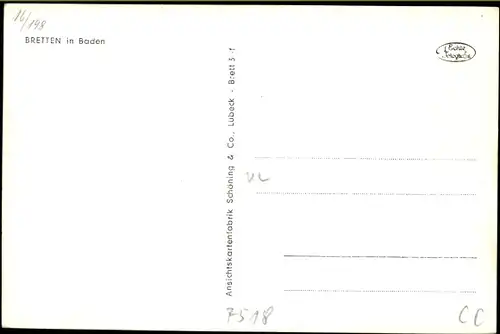 Ak Bretten in Baden, Gesamtansicht