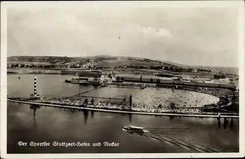 Ak Hofen Stuttgart in Baden Württemberg, Sportsee