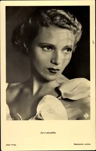 Ak Schauspielerin Annabella, Portrait, Autogramm