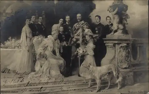 Künstler Ak Keller, Ferdinand, Deutsches Kaiserhaus unter Kaiser Wilhelm II., Windhund