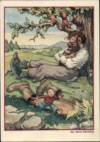 Künstler Ak Paul, Der kleine Däumling