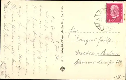 Ak Mrzeżyno Deep Pommern, Fischerdorf Camp