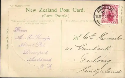 Präge Passepartout Ak Whakarewarewa Neuseeland, Maoris