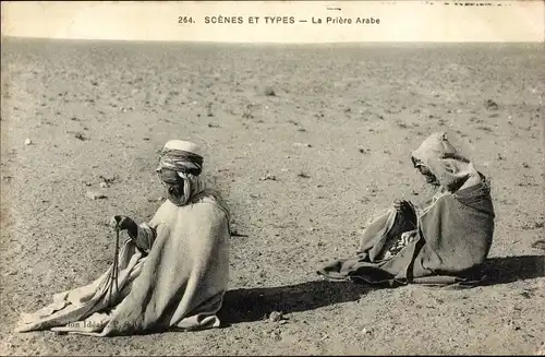 Ak Scenes et Types, La Priere Arabe, Gebet