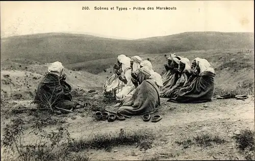 Ak Maghreb, Scènes et Types, Prière des Marabouts