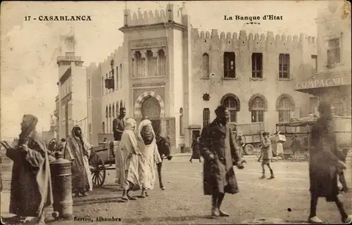 Ak Casablanca Marokko, la Banque d'Etat