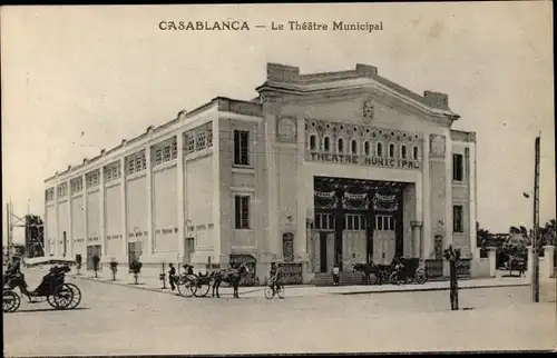 Ak Casablanca Marokko, Le Theatre Municipal