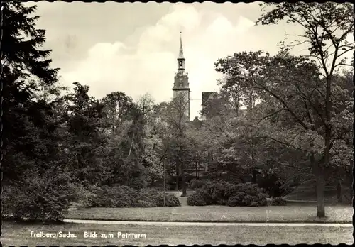 Ak Freiberg in Sachsen, Blick zum Petriturm