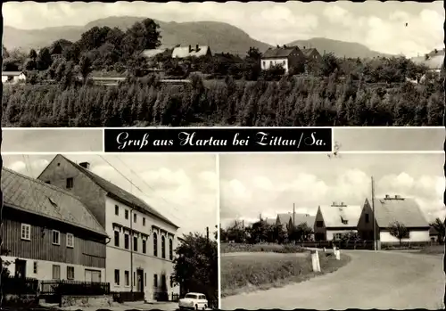 Ak Hartau Zittau in Sachsen, Panorama mit Töpfer und  Ameisenberg, Kretscham, Siedlung