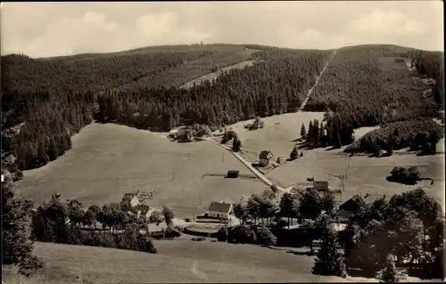 Ak Wildenthal Eibenstock im Erzgebirge, Ortsansicht mit Auersberg