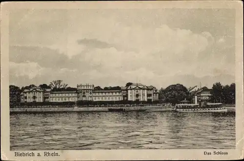 Ak Biebrich am Rhein Wiesbaden, Schloss