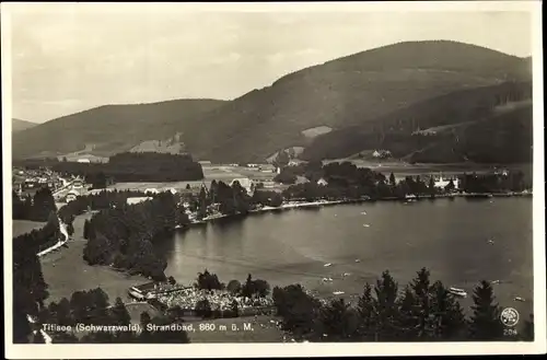 Ak Titisee Neustadt im Breisgau Hochschwarzwald, Strandbad