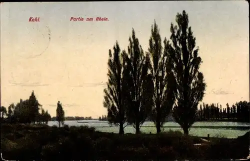 Ak Kehl am Rhein, Landschaft