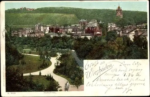 Ak Wiesbaden in Hessen, Nerothal