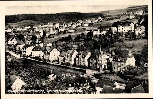 Ak Oberschlema Bad Schlema im Erzgebirge, Radiumbad, Ortsansicht