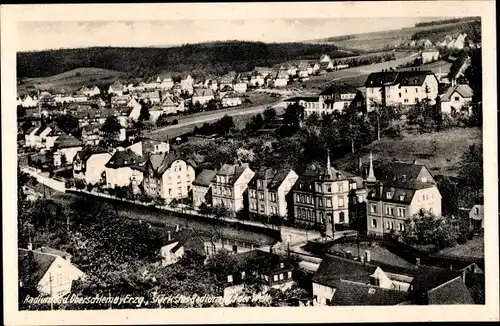 Ak Oberschlema Bad Schlema im Erzgebirge, Radiumbad, Ortsansicht