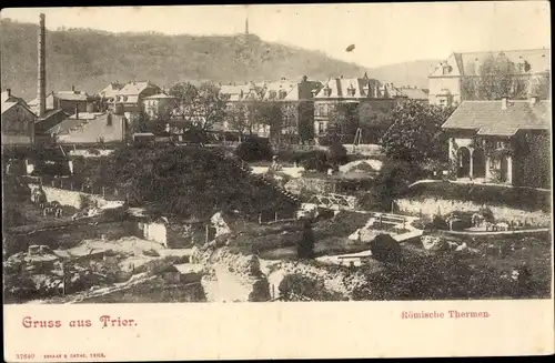 Ak Trier an der Mosel, Römische Thermen