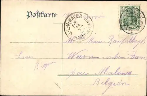 Ak Assmannshausen Rüdesheim am Rhein, Panorama, Schiff