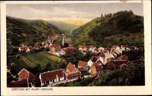 Ak Grethen Bad Dürkheim am Pfälzerwald, Ruine Kloster Limburg