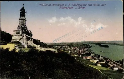 Ak Rüdesheim am Rhein, Niederwald Nationaldenkmal