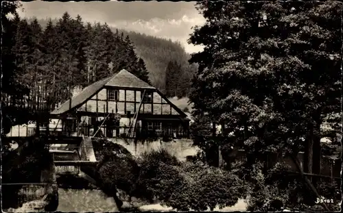 Ak Unterweißbach im Thüringer Wald, Mankenbach-Mühle