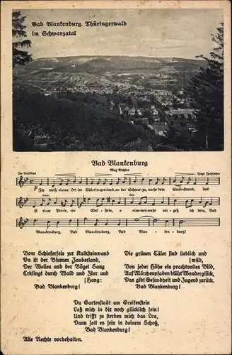 Lied Ak Bad Blankenburg in Thüringen, Panorama