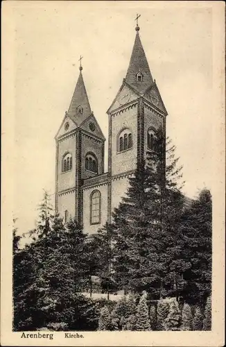 Ak Arenberg Koblenz am Rhein, Kirche