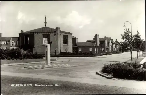 Ak Geldermalsen Gelderland, Geref. Kerk