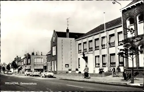 Ak Breskens Sluis Zeeland Niederlande, Gemeentehuis