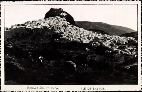 Ak Insel Skyros Griechenland, Gesamtansicht