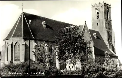 Ak Middelharnis Südholland, Ned. Herv. Kerk